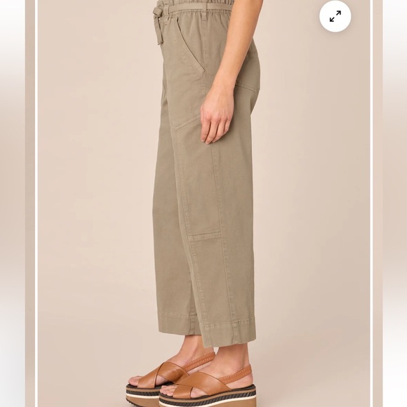 NWT Democracy Ab"solution Skyrise Paper Bag Waist Relaxed Straight Leg Pant - Picture 3 of 14